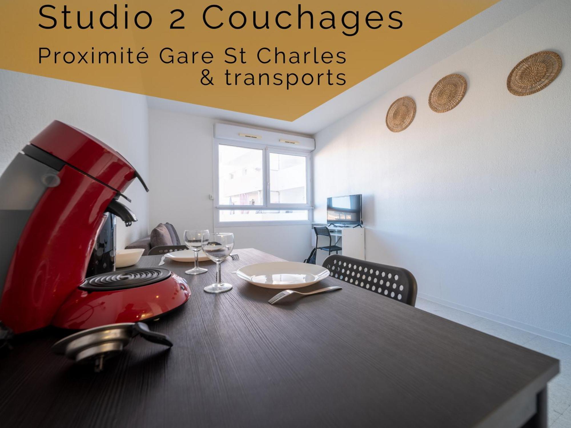 מרסיי Appartement Tout Equipe A 6Min De La Gare St Charles מראה חיצוני תמונה
